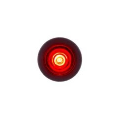 1 Led Mini Clearance Light Red Led With Red Lens With Rubber Grommet