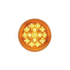 Turn Signal Light - 15 LED 2 3/8", Amber LED/Amber Lens