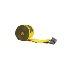 Power Products 4” x 30’ Winch Strap with Flat Hook - Yellow